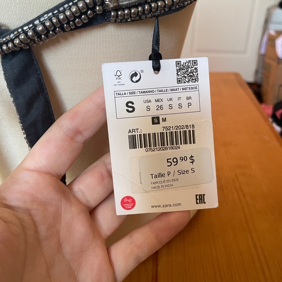 Very unique top from Zara, new, never worn, Small - Picture 6 of 6